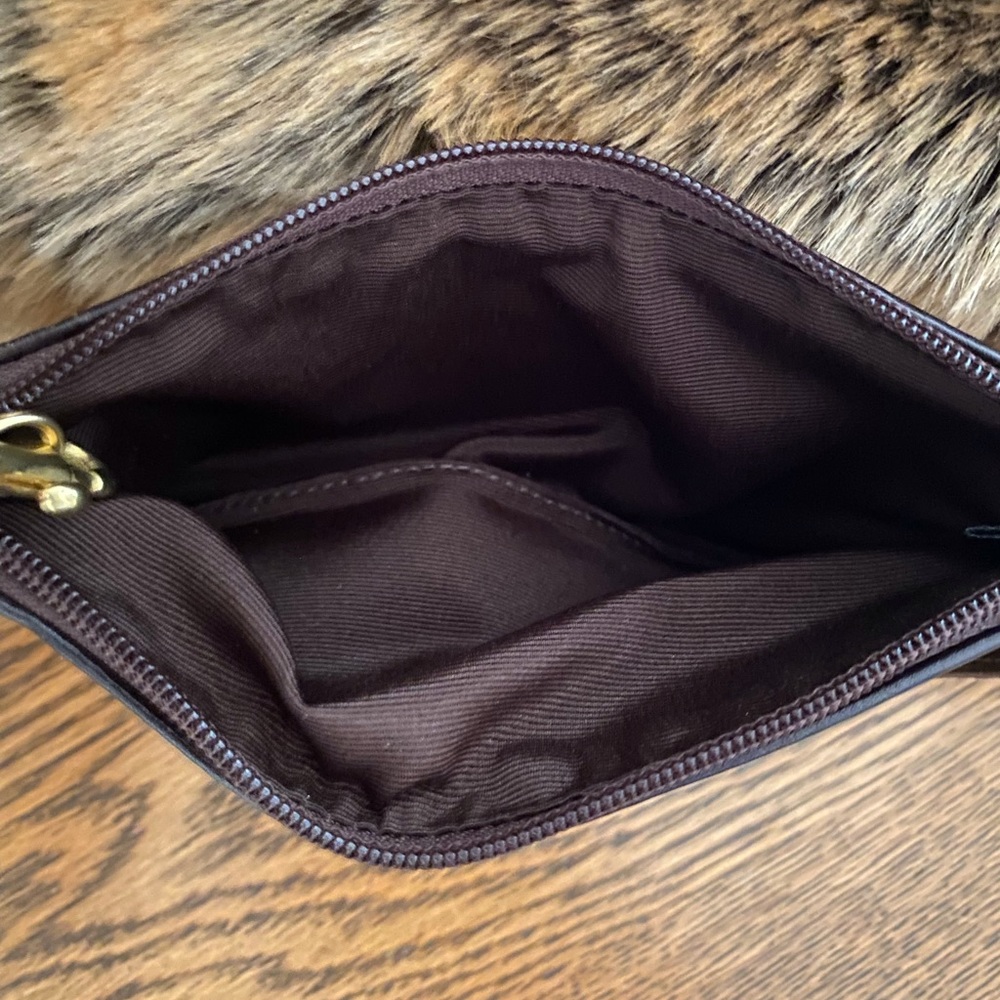 NWOT Coach Gold Metallic Patchwork Flat Wristlet - Picture 7 of 8